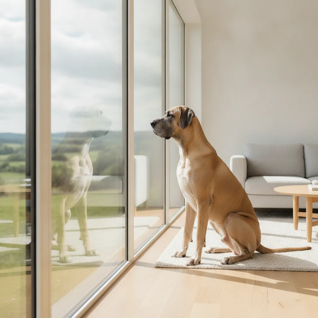 Illustration : Un dogue allemand qui aboie : identifier la cause avant de corriger