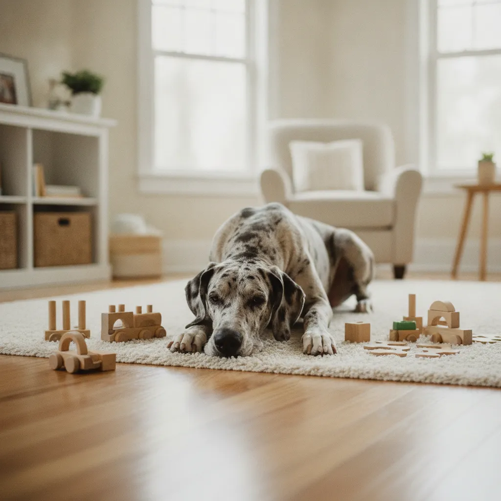 Dogue allemand avec enfants : guide complet