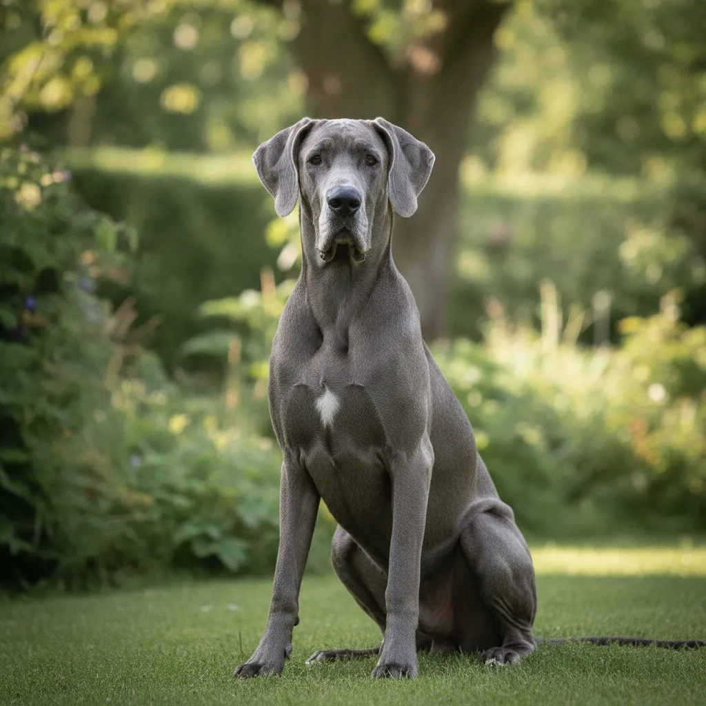 Dogue allemand bleu : la robe gris acier, son prix et ses élevages