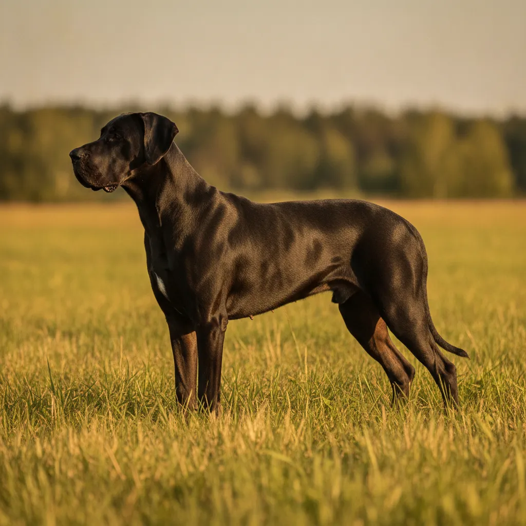 Dogue allemand noir : le noir laqué, ses défauts d'élevage et son prix